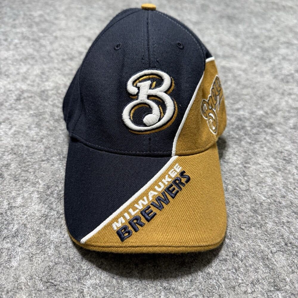 Vintage Milwaukee Brewers Hat Cap Size L Twins Enterprise 90s Wool Blend MLB